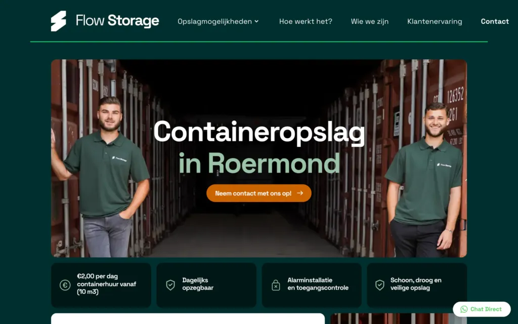 Container storage in Roermond service page